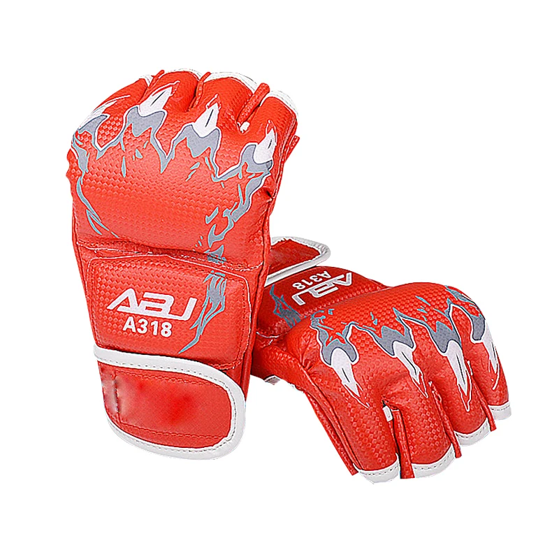 Оптовая продажа боксерские перчатки на полпальца тренировочные без пальцев с логотипом победителя