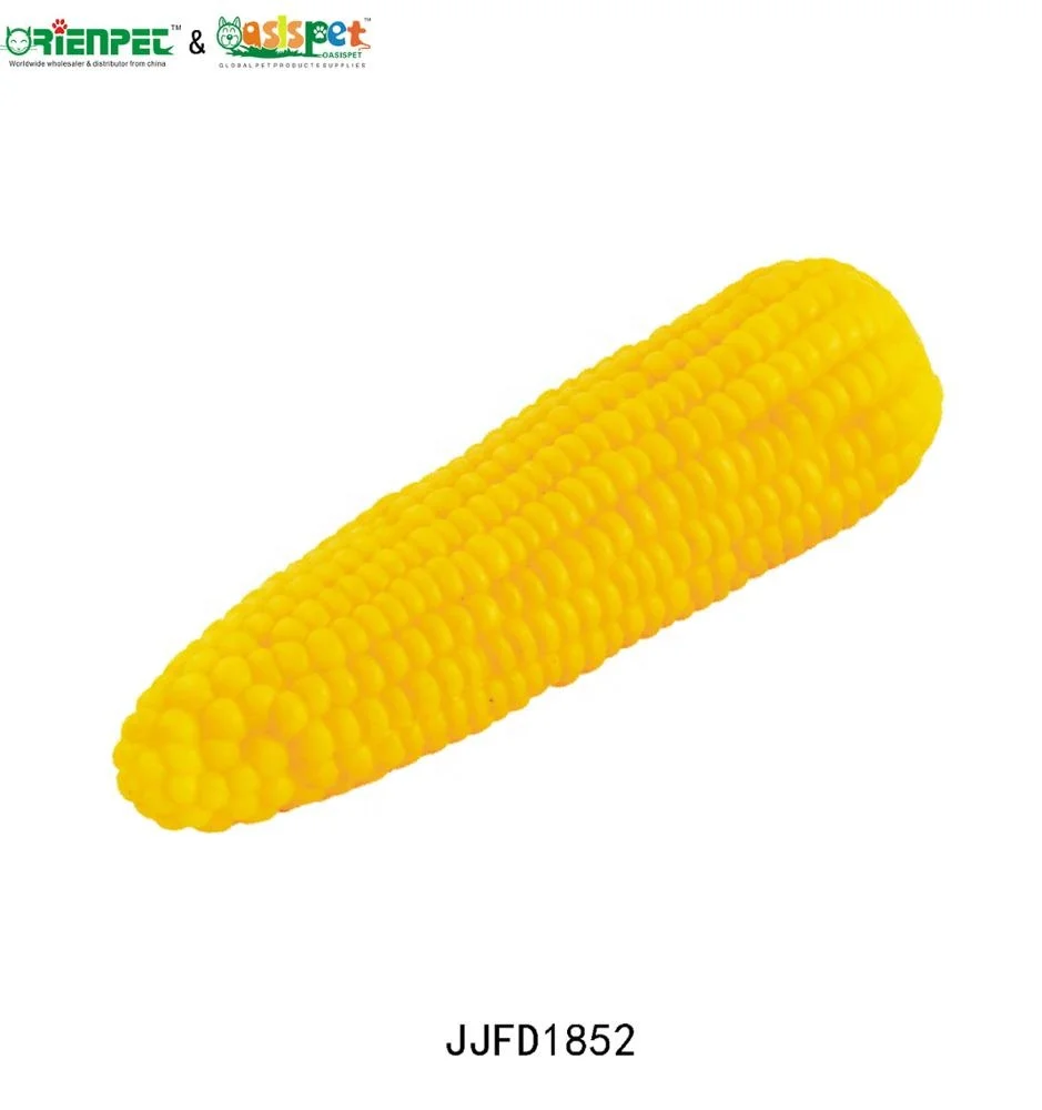 ORIENPET & OASISPET Pet Squeaky Vinyl dog chew toy Corn JJFD1852 Pet toys