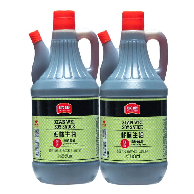 800mL Non-gmo Low Sodium Soy Sauce Organic Soy Chinese Black Bean Sauce Light Soy Sauce