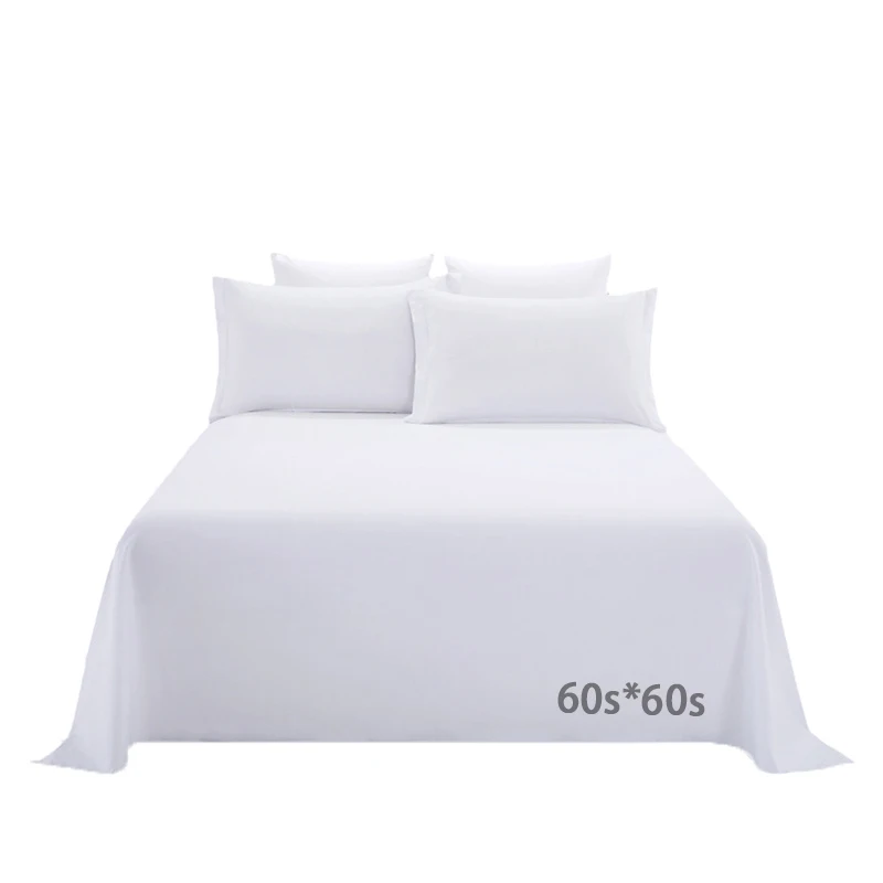 Wholesale Bed Flat Sheet Set Cotton Hotel Luxury Bed Sheet
