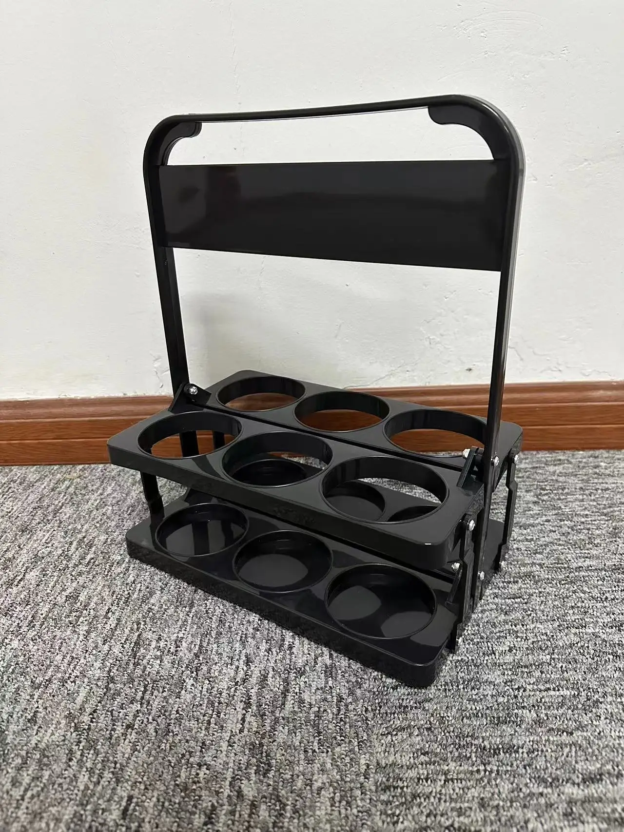 New design plastic can beer bucket wine rack 6 bottles decoration Wine holder