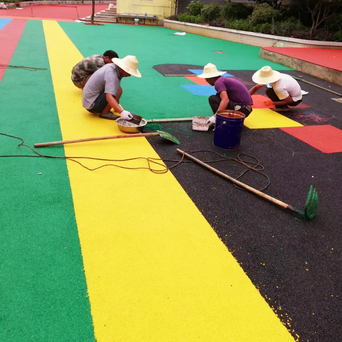 Гранулы EPDM/SBR для уличной игровой площадки, резиновый напольный материал, спортивное напольное покрытие для бега