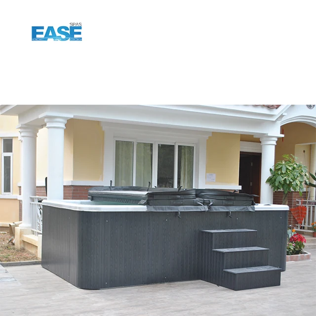 Hot Sale Outdoor Freestanding Spa Hot Tub Whirlpool Massage Swim Spa Pool With Cover