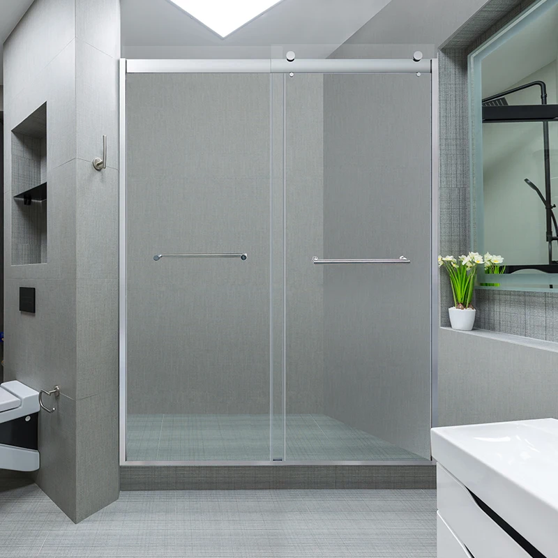 Высококачественные корпуса из закаленного стекла и нержавеющей стали, оборудование для ванной комнаты, душевой комнаты, стеклянные двойные двери, душевая дверь