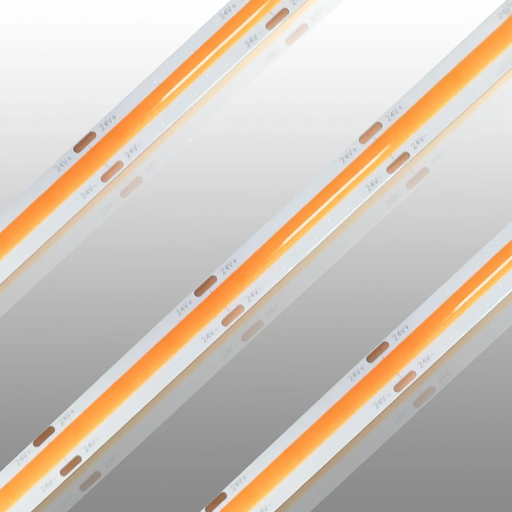 Flexible 384 Chips/m COB LED Strip Light 3000K 4000K 6500K 12V  LED Tape Light Strip  for decorating home smart lighting