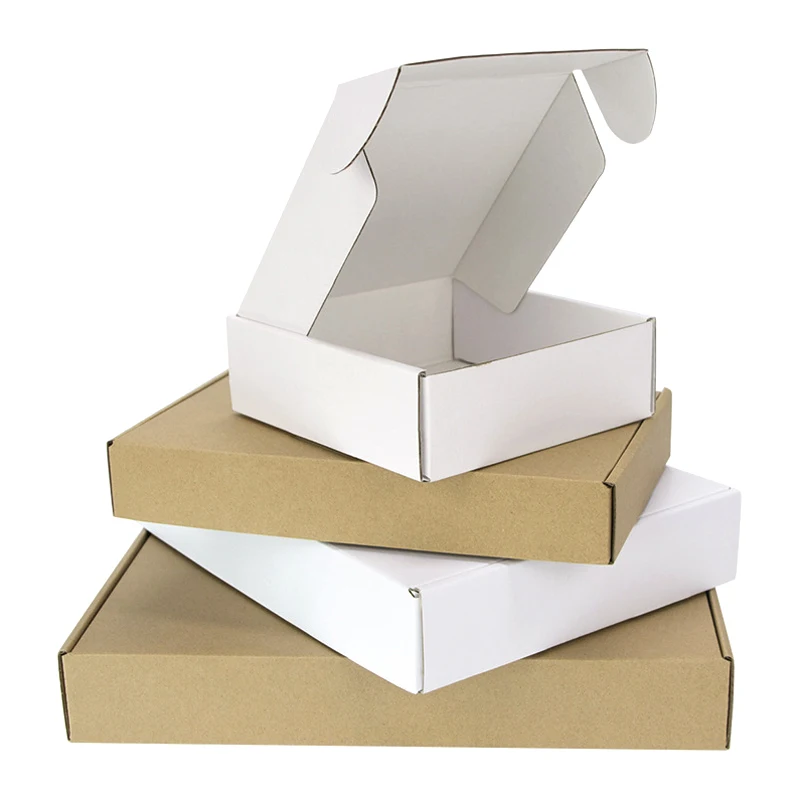 Wholesale Custom Logo Printed Mailer Shipping box Wig Shoe Clothes Socks Dress Packaging Foldable Corrugated Box