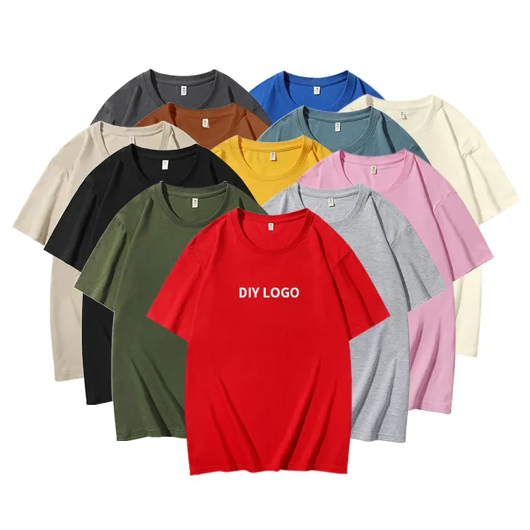 100% Cotton Men Boxy Cropped T Shirt Crew Neck Anti-shrink Streetwear Tshirt Oversized Custom Graphic Puff Print Cropped T Shirt