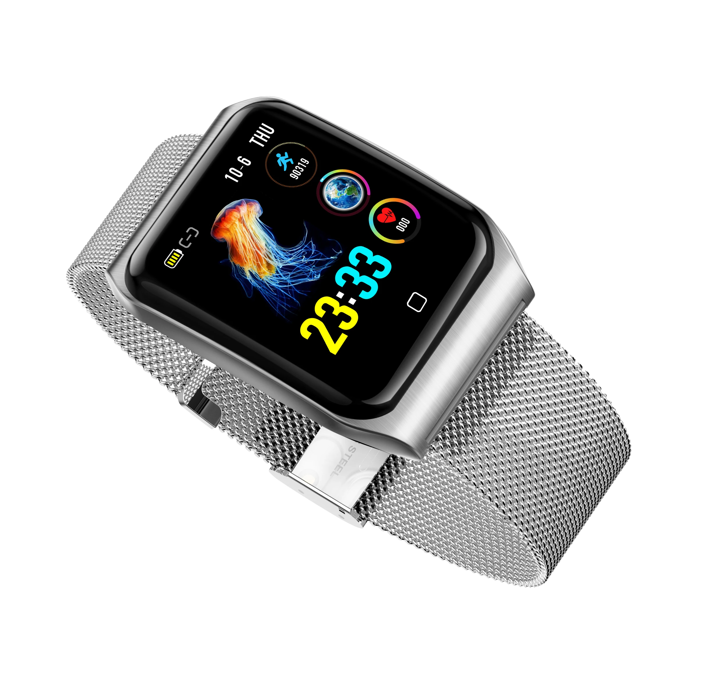 
Creatway F9 super slim weather report fitness tracker smart watch band 2019 