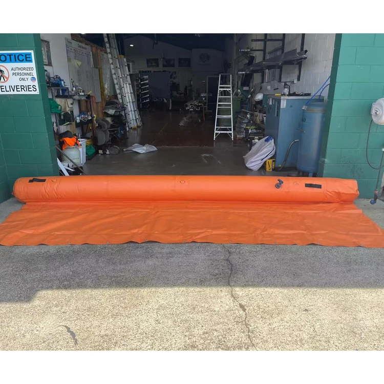 Litong removable house door use inflatable water filled flood barrier for home