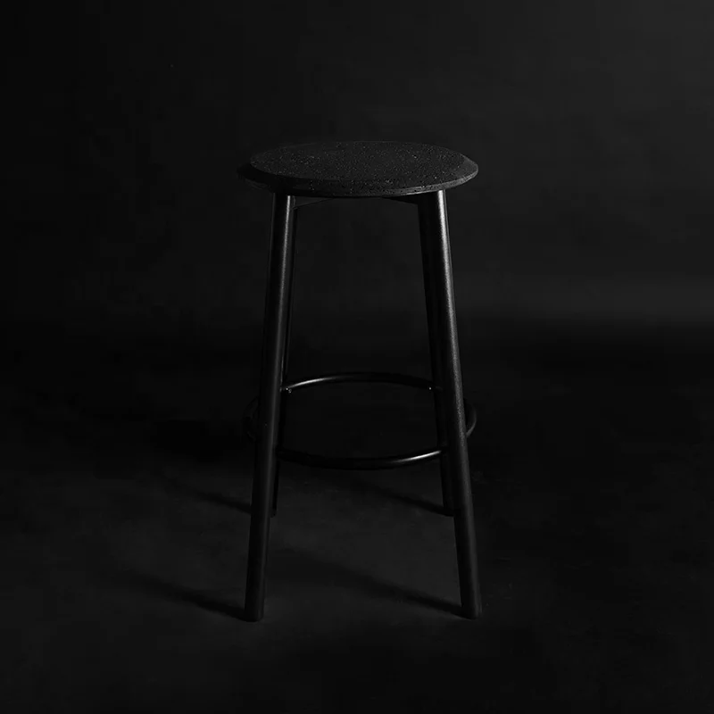 BUZAO Calm Bar Stool Home Modern Minimalist Casual Cafe Furniture Metal High Bar Chair For Bar Table