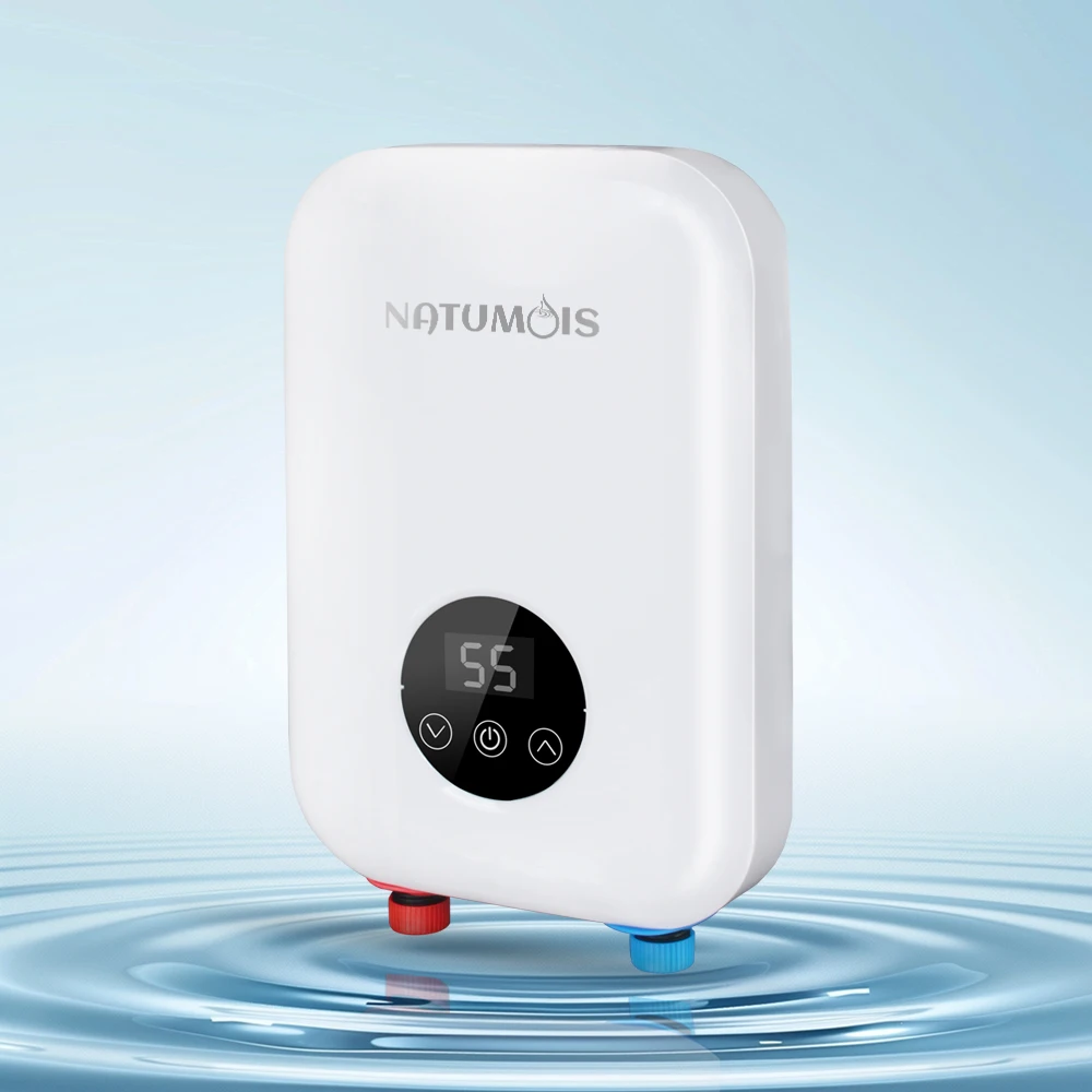 Bathroom Electric Water Heater 5500W Instant Heating Shower Heater with Adjustable Temperature and Safety Features