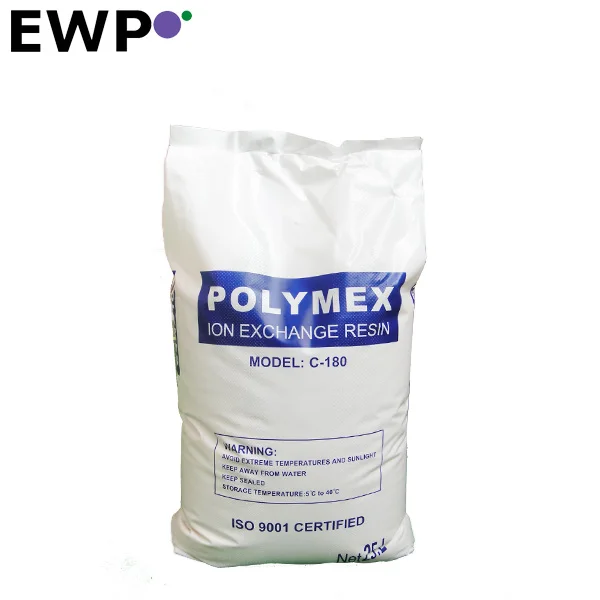 Food grade exchange resin for water softener