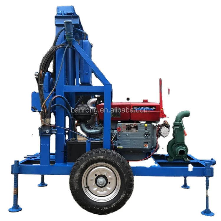 Гидравлический мини-сверлильный станок Banrong, глубина 100 м, установка для бурения скважин