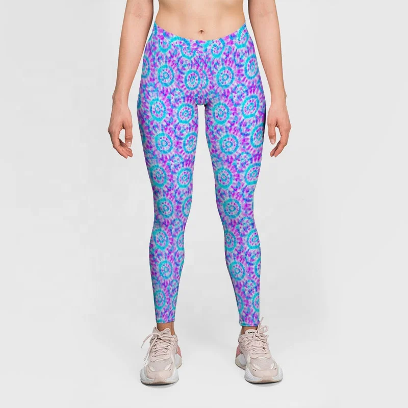 Лидер продаж, длинные леггинсы с 3d-цифровым принтом, с высокой талией, для занятий йогой