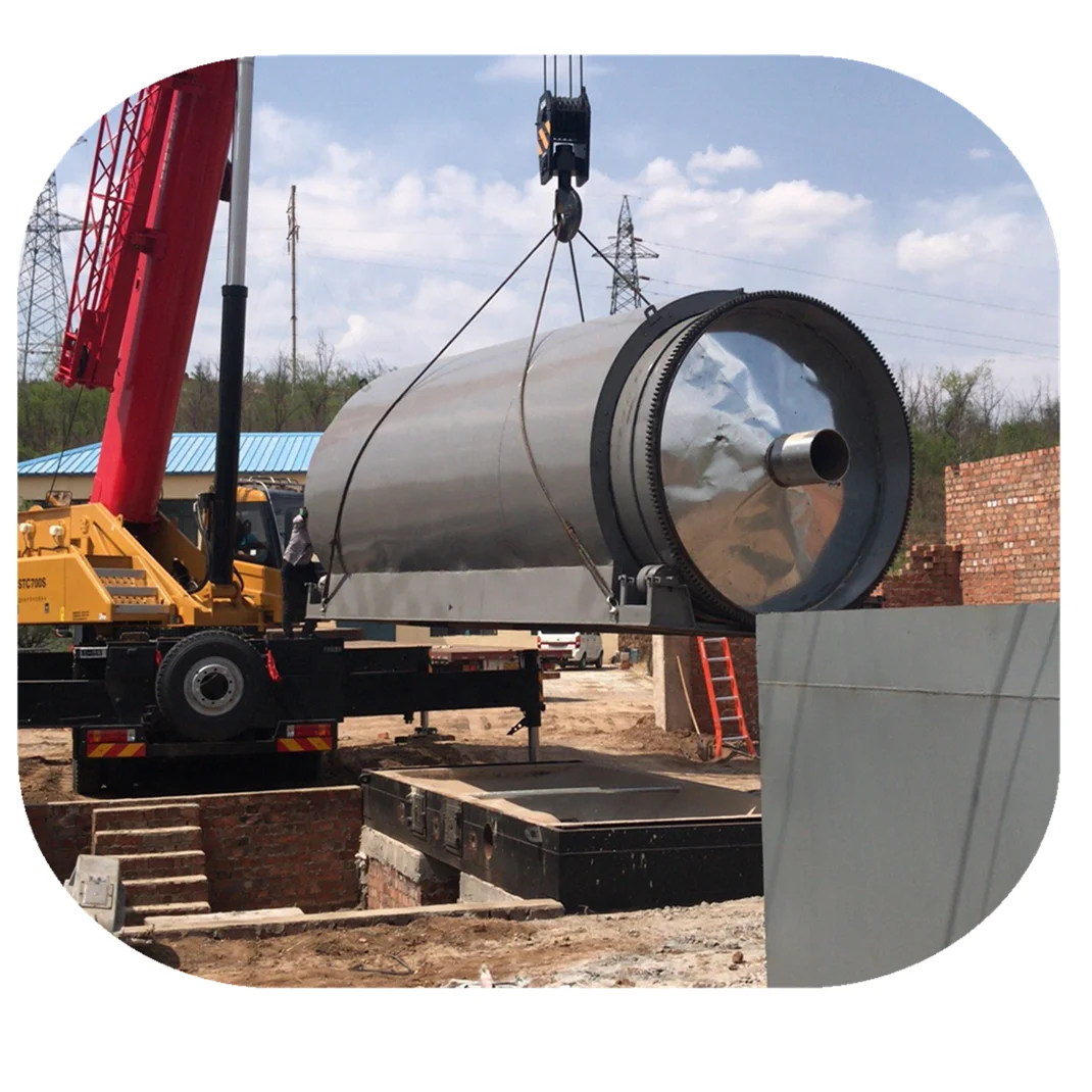 tire waste plastic to diesel pyrolysis machine