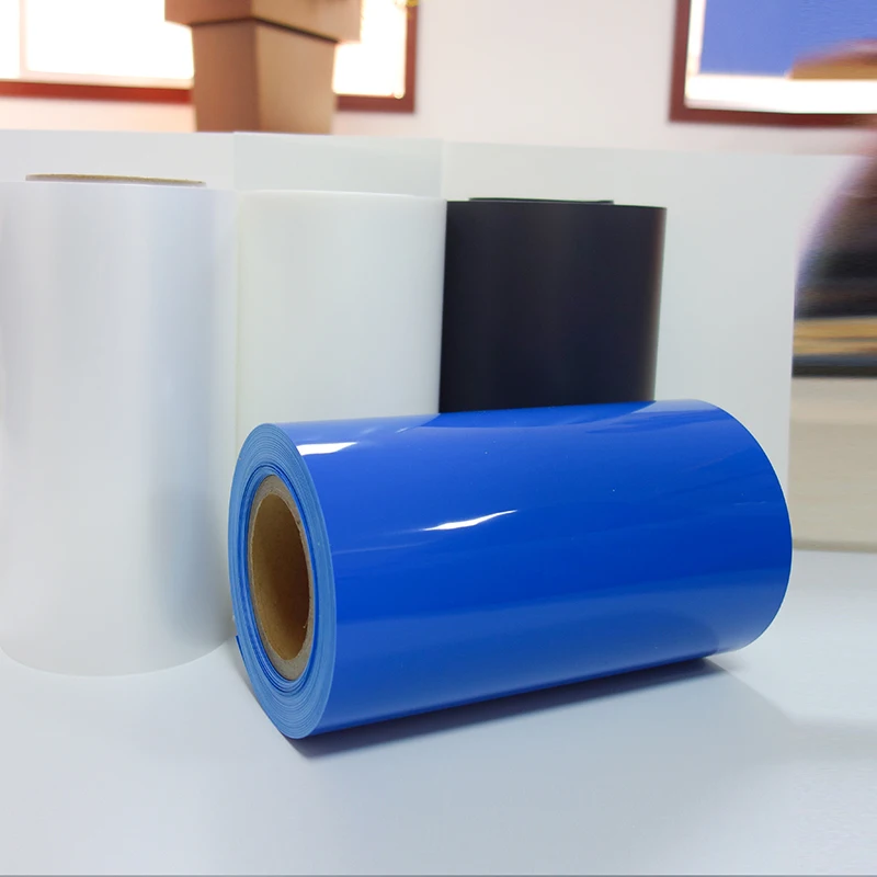0.6 mm Customized High Gloss Colored Polystyrene HIPS PS Film Roll Packing For Vacuum Forming