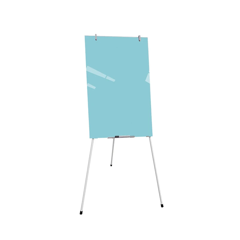 Magnetic Glass Whiteboard, 24 x 18 Inches Glass Dry Erase Board, Wall Mounted Frameless for Office School Home, Normal White