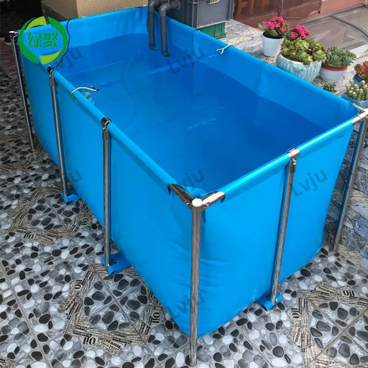 Lvju Stainless Steel Fish Ponds Arowana / Betta Fish Farming Tanks Outdoor Fish Pool For Sale