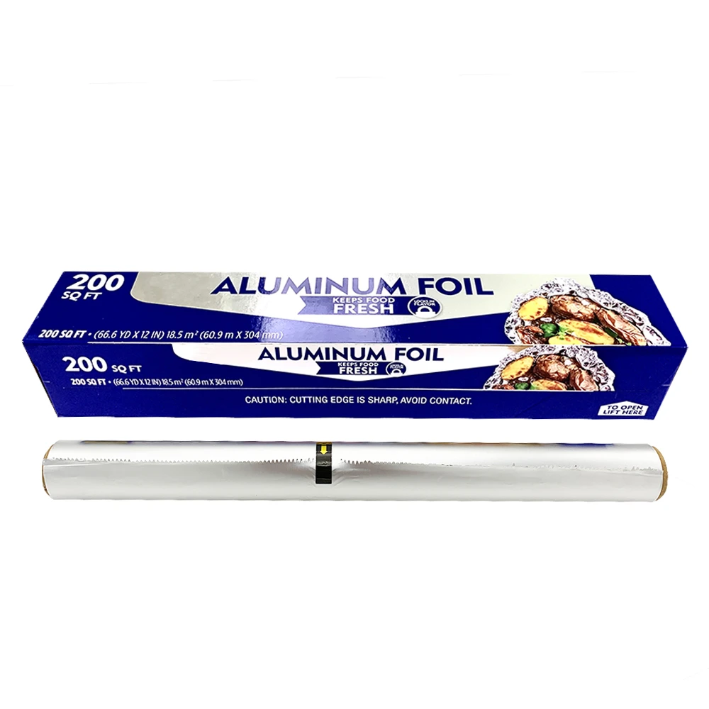 200 Square Feet Heavy Duty Aluminum Foil Rolls For Food Service Caterings and Restaurants