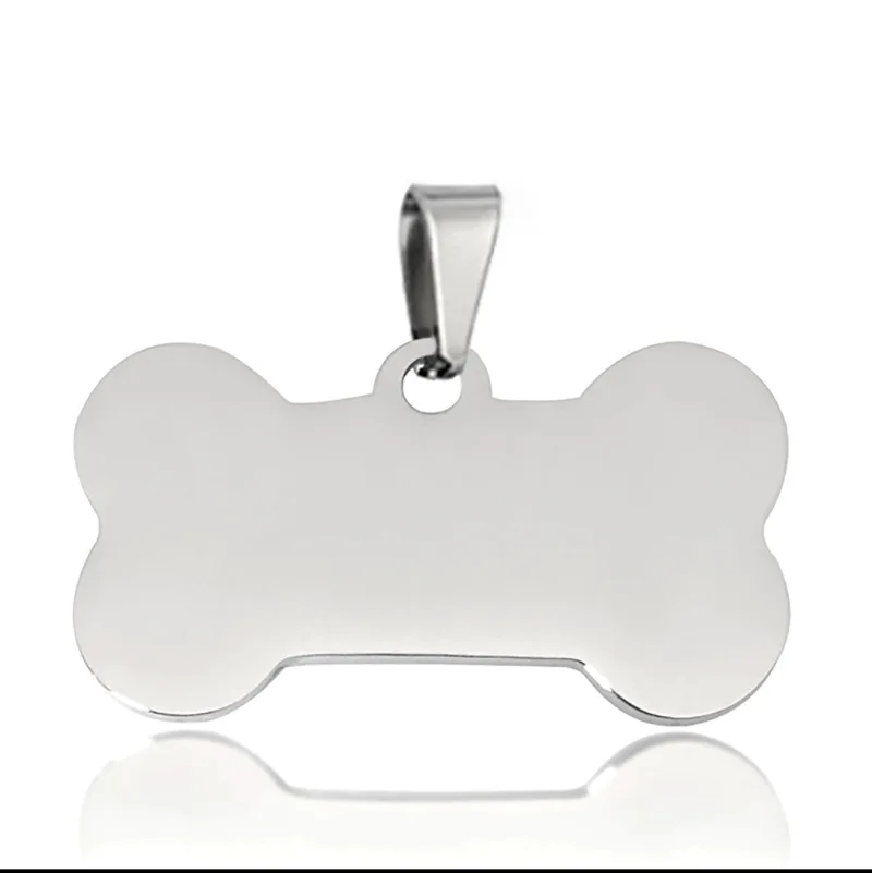New arrival bone shape  stainless steel  dog pet ID tag with custom logo in stock