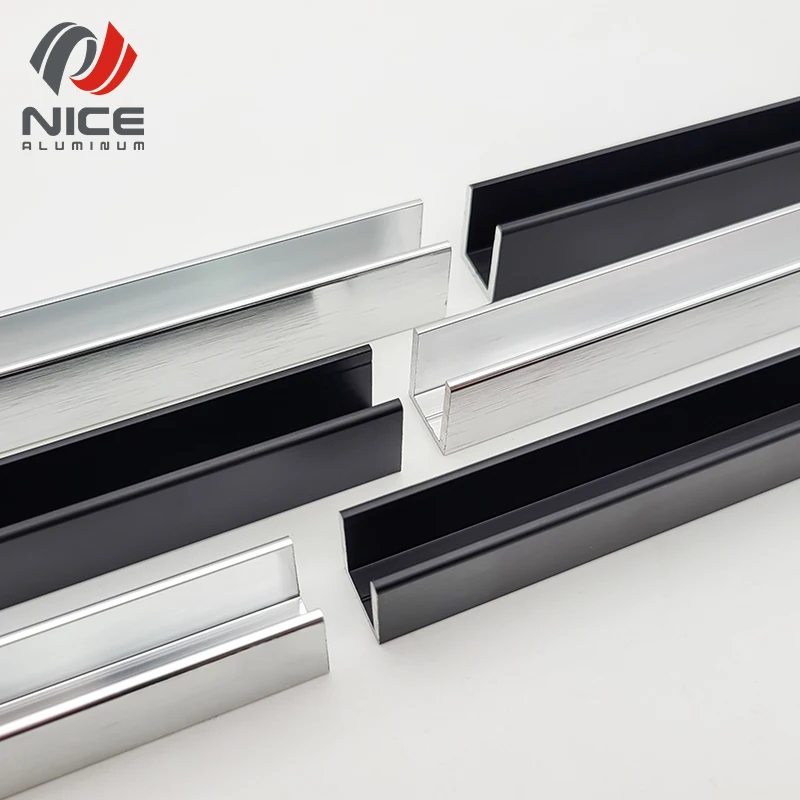 factory direct sell low quality frameless profile u channel clamp 5mm,6mm glass railing aluminum c channel and u channel profile