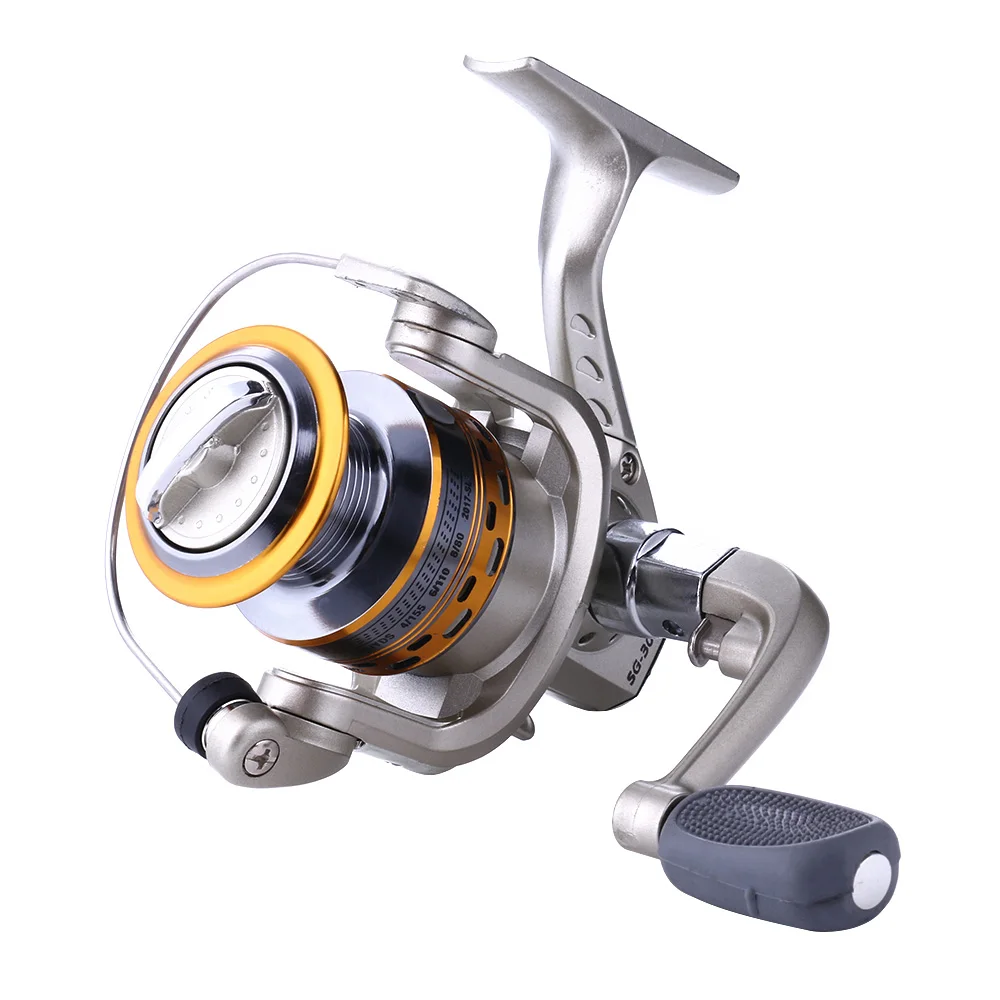 Hot Sale Fishing Reel 1000-7000 Ac Series Full Metal Gear Ratlo 5.5-1 Cheap Arm Fishing Tackle Sea Water Spinning Fishing Reels