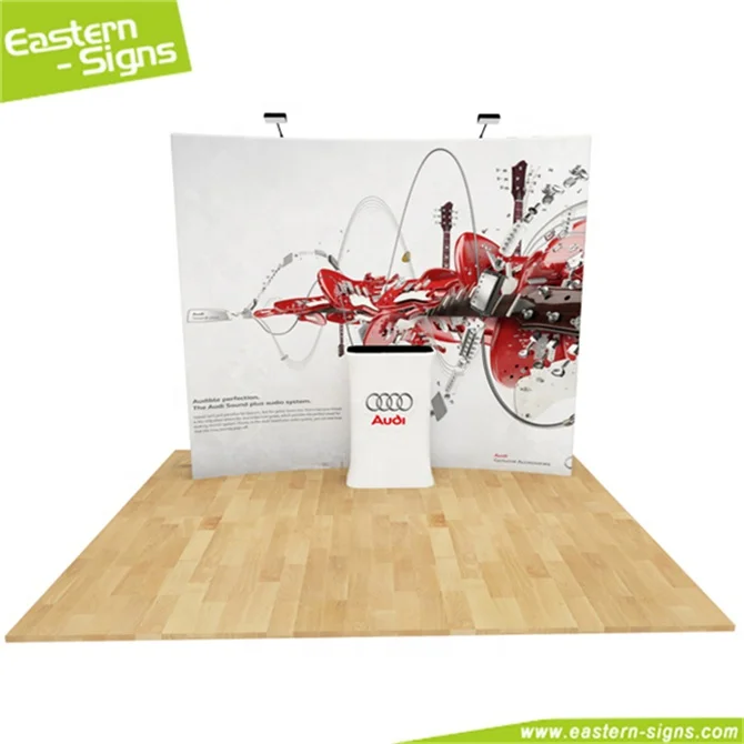 Easily install modular aluminum fabric 3x3 size trade show custom exhibition booth for display