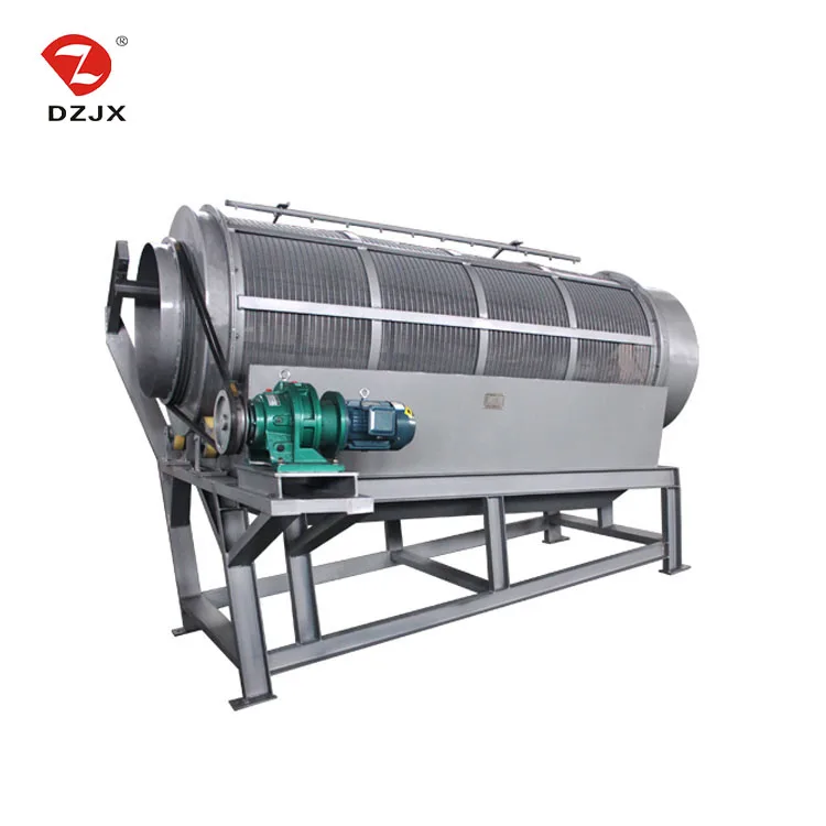 DZ mobile portable sorting garbage firewood bark waste rock soil sand rotary trommel drum sifter sieve screen machine price