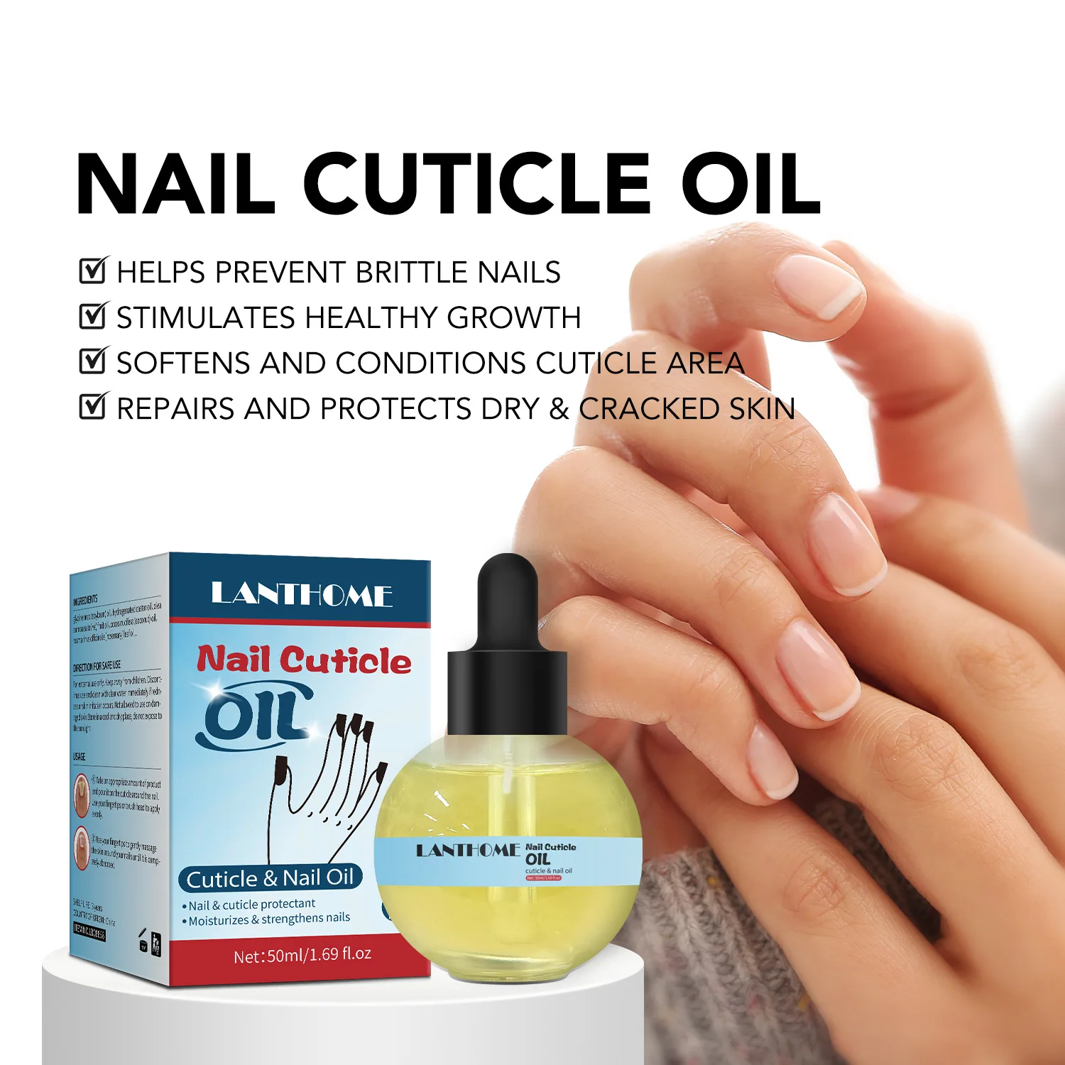 50mL Repair Strengthen Nail Treatment Effective Anti Infection Nail Cuticle Fungal Nail Treatment Solution Oil