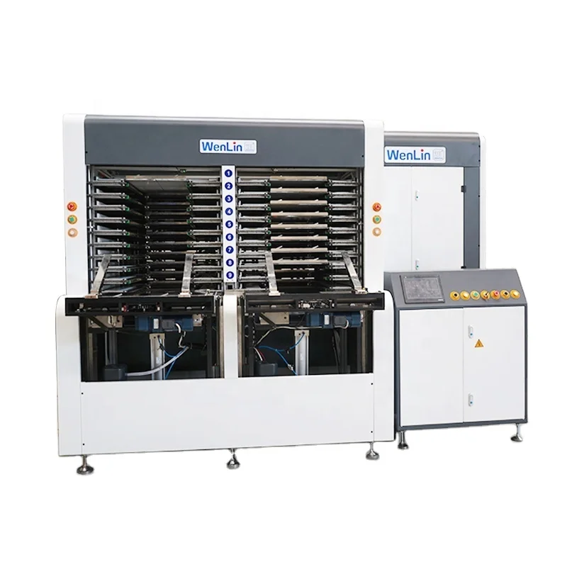 Wenlin 2022 new  design  laminator 10 layers high speed laminating machine with 380V, 50Hz, 73KW