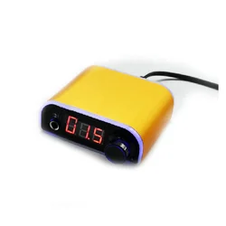 Aurora Power Supply Hot Sale Professional Yellow Digital Tattoo Power Supply