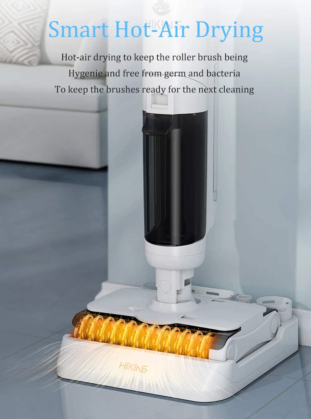 S7  Low-pile Carpets Battery Brushless Motor English 250 750ML High-suction 3-in-1 Smart Cleaning Machine for Hardwood Floors