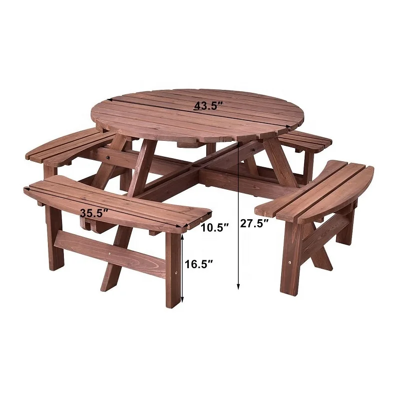 8 seat umbrella hold design perfect outdoor picnic table