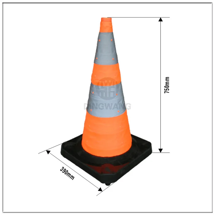 New Custom Design Collapsible Foldable Traffic Road Safety Cone PVC Traffic Cone