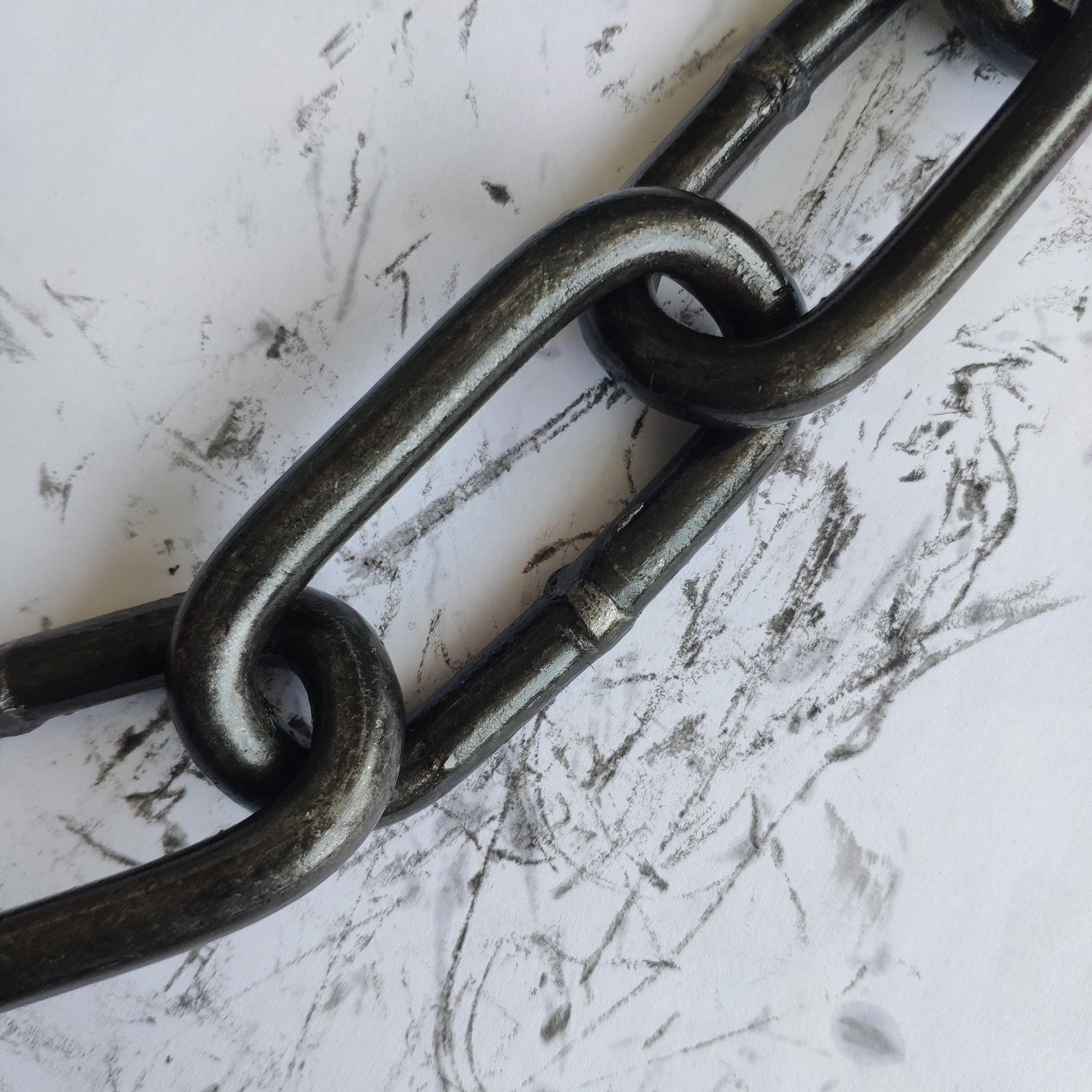 Полированная цепочка G30 G43 для самостоятельной полировки 5 мм 6 мм 8 мм 10 мм DIN5685C Длинная цепочка для звеньев