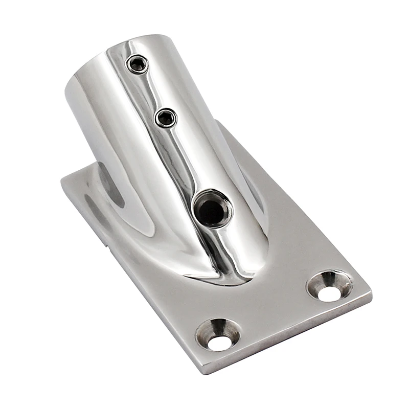 High quality 316 sailboat sail boating accessories rectangular base 30 degree stainless steel marine hardware