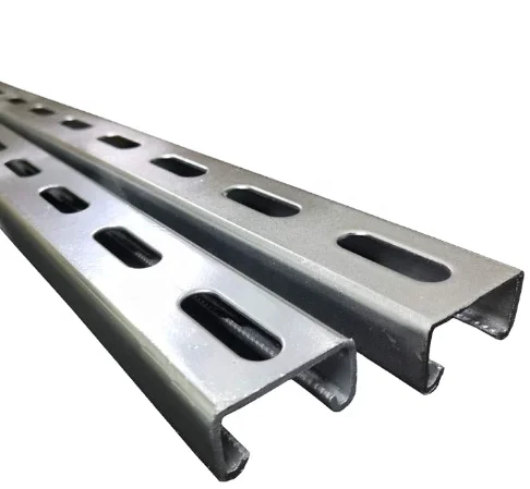 Slotted Steel Strut C Channel Seismic System Bracing Unistrut Galvanized Perforated Slotted C