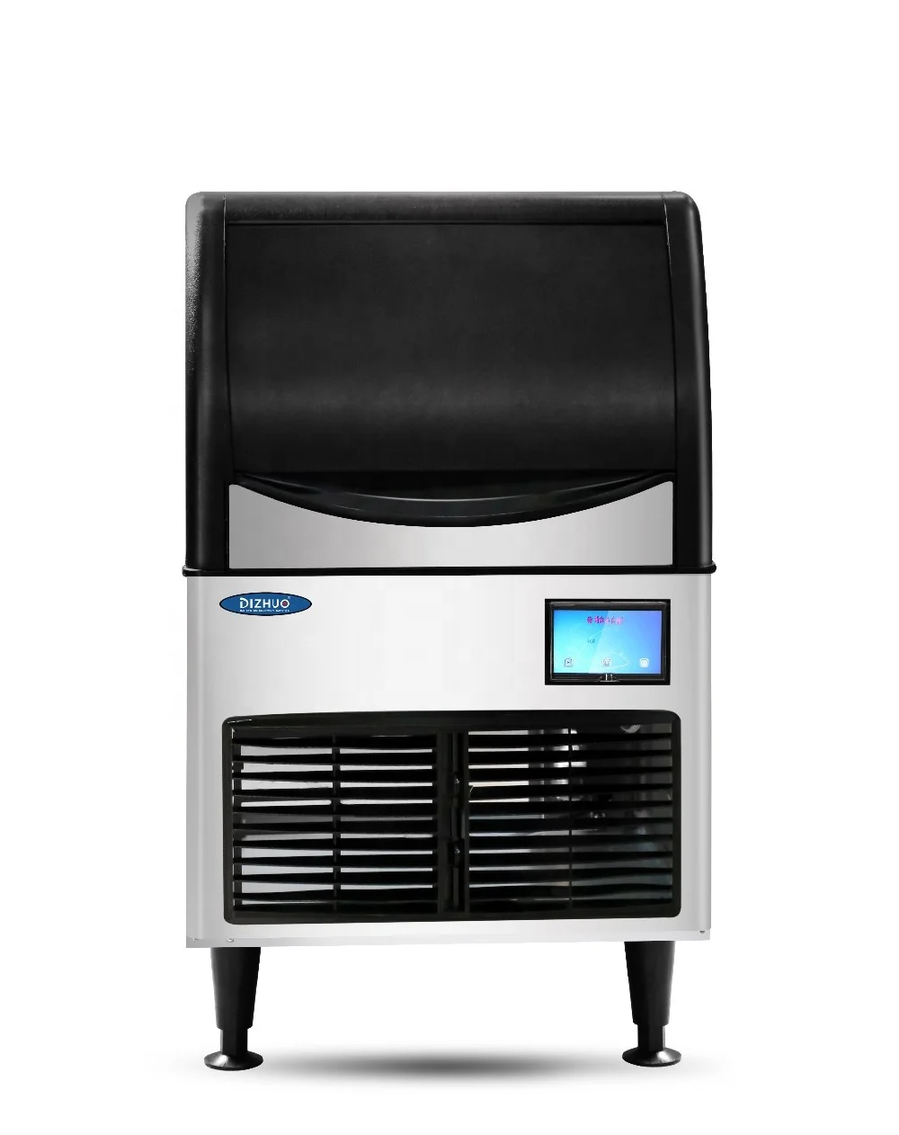 Manufacturing plant with ice machine for hotel use, ice cube