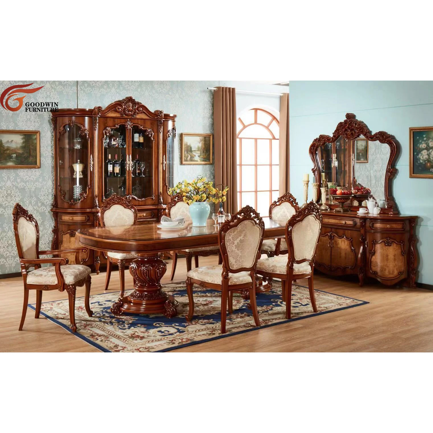 Wholesale Price America Antique Style Indoors Dining Room Furniture Dining Room Sets Dining Room Table GD69