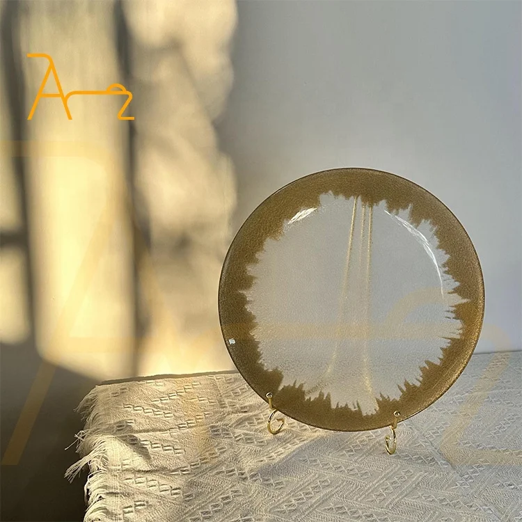 wholesale cheap price new design restaurant event wedding decoration dinner charger plate gold rim luxury plastic plates