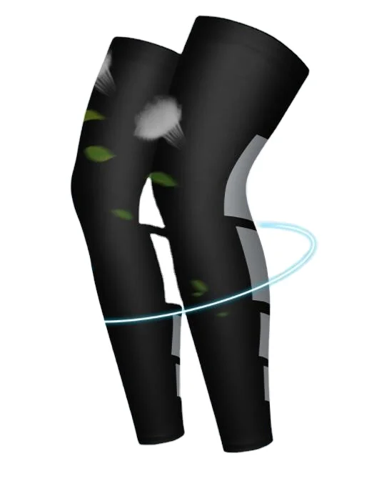 Wholesale Lengthen Sports Knee Protector Pads Non Slip Bandage Leg Support Leggings Long KneePads