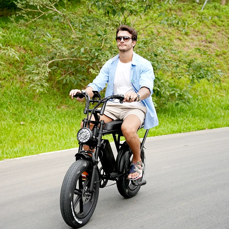 OUXI V8 3.0 electric bike e fat tire bicycle double seat 48V 15A fatbike 250 W 750 wat ebike