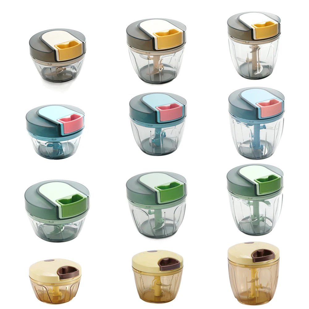 Hot sell newly mini hand pull food mincer vegetable chopper rotating slicer