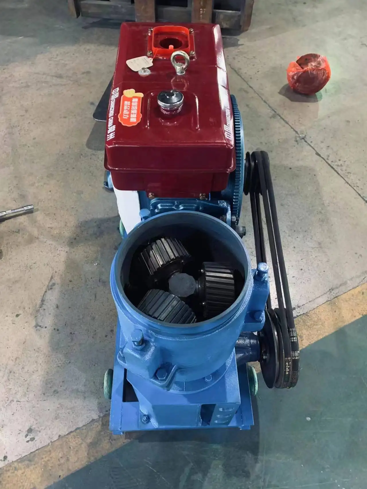 1230 300-400 кг/ч дизельный пресс для дерева с дизельным двигателем изготовление немецких гранул