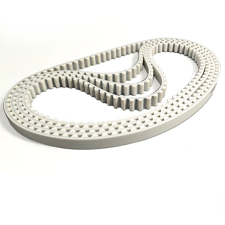 White PU HTD 3M  timing belt manufacturer