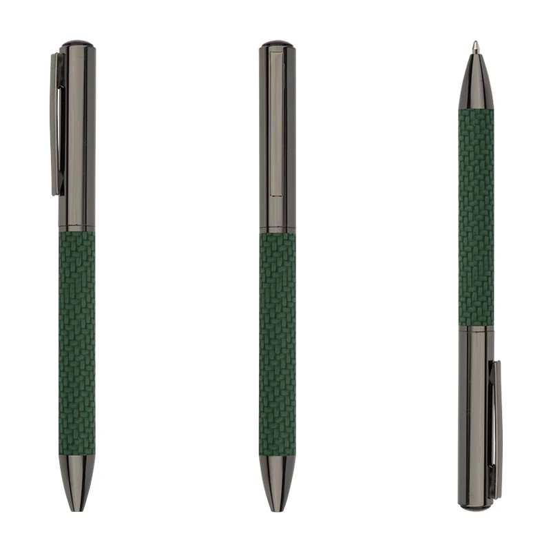 Metal leather luxury high quality good-looking ballpoint pen Metal pen