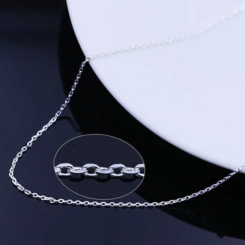 wholesale Silver color Cross Chain stamped stock for 16 18 20 inch factory price brass material women men necklace