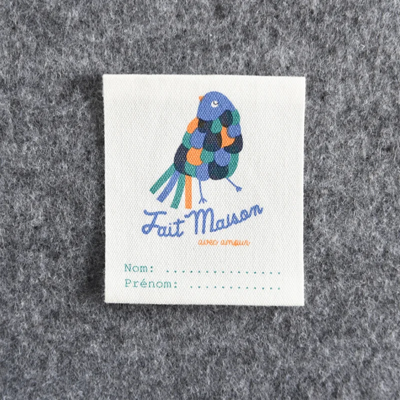 Good Design Garment Accessory Cotton Printed Clothing Label