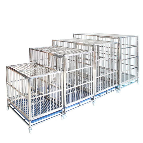Customized Size Eco-friendly Stainless Steel Folding Outdoor Dog Crates Kennels