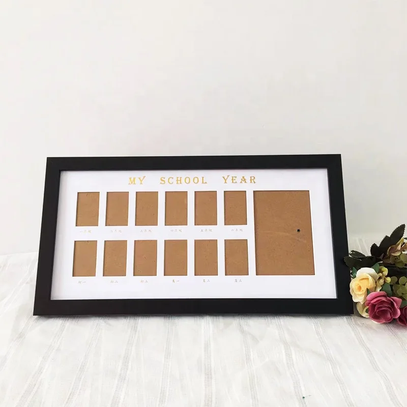 school frame picture ornaments collage graduation souvenir frame with 12 holes